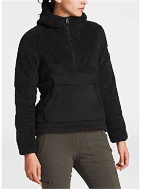 The North Face Teddy Fleece Half-Zip Pullover Black